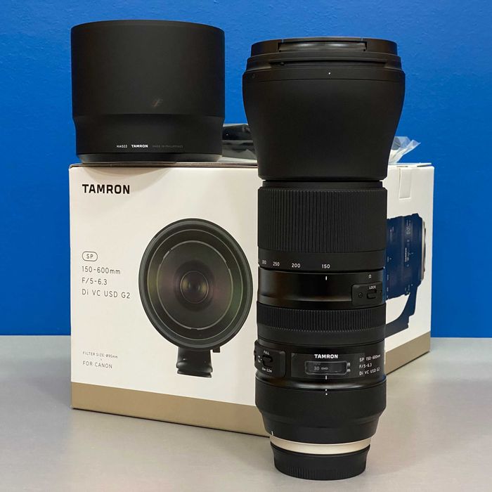 Tamron SP 150-600mm f/5-6.3 Di VC USD G2 | Canon | NOVA | 3 ANOS DE GARANTIA