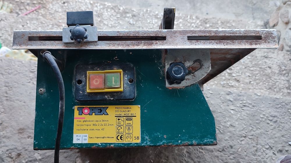 Przecinarka do glazury stołowa Topex MGE180-T (600W) – na mokro