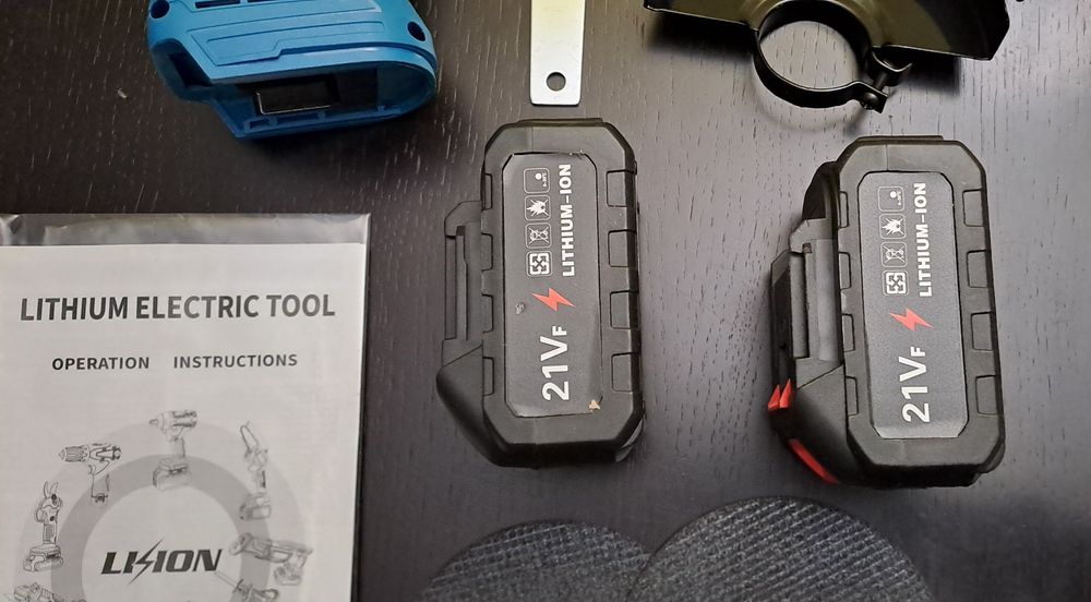 Rebarbadora 125mm 1300Rpm + 2 Baterias + 2 Discos (Artigo Novo)