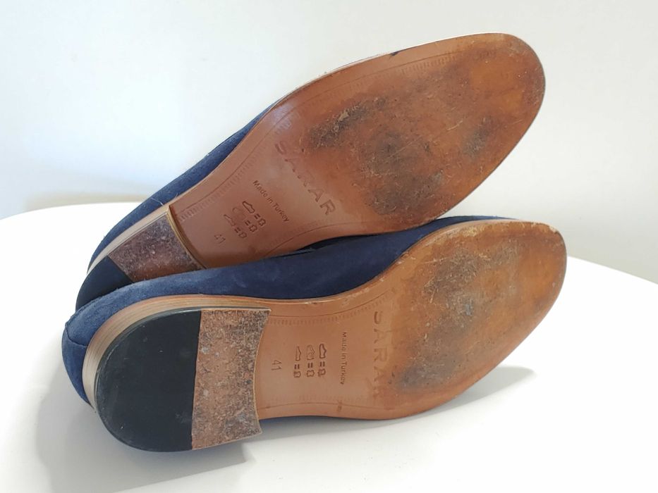 Элегантные мужские туфли лоферы с кисточками Sarar, полностью из кожи