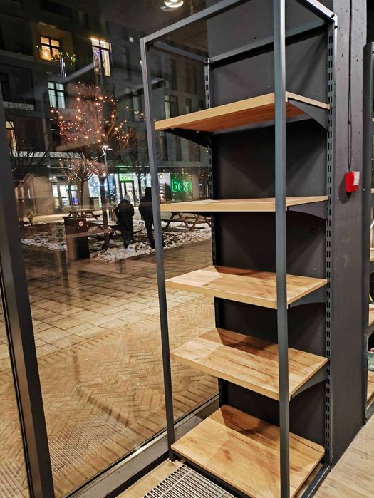 Торговые стеллажи. Касса прилавок. Витрины. Торговое оборудование