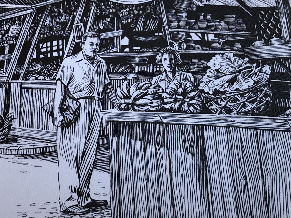 12 Postais de angola antiga, desenhos de carlos ferreira