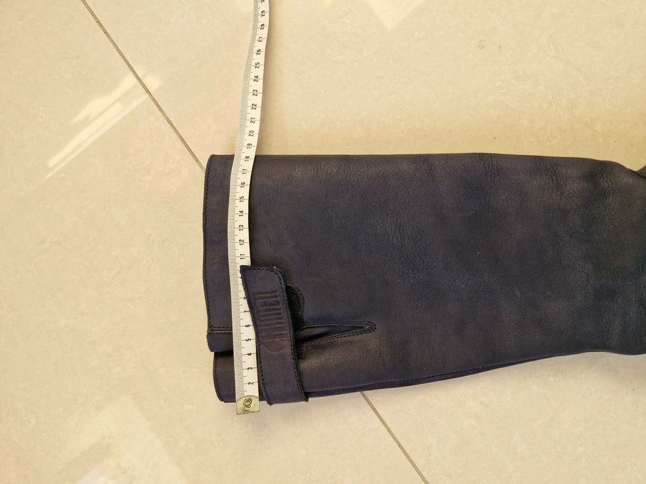 Kozaki granatowe skórzane rozm.38