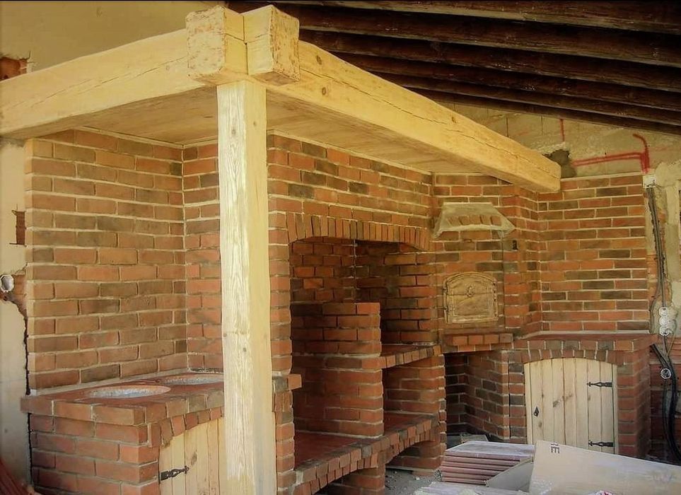 Churrasqueiras  rusticas e linha moderna