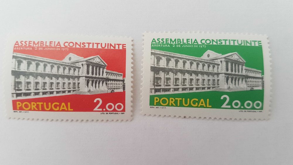 2 Selos da Assembeia Constituinte - Novos sem Carimbo