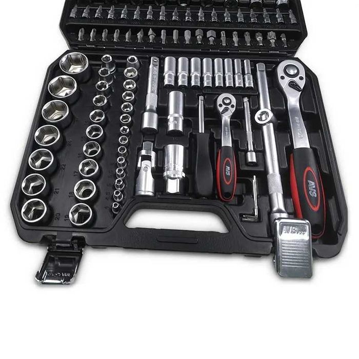 Набір інструментів AVS 108 ел хром-ванадій набор головок ключей Польша