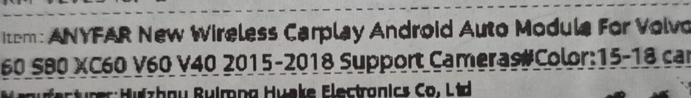 Car Play moduł do Volvo