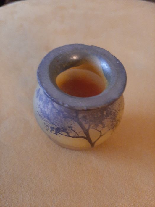 Vaso Marmorizado Assinado Peynaud