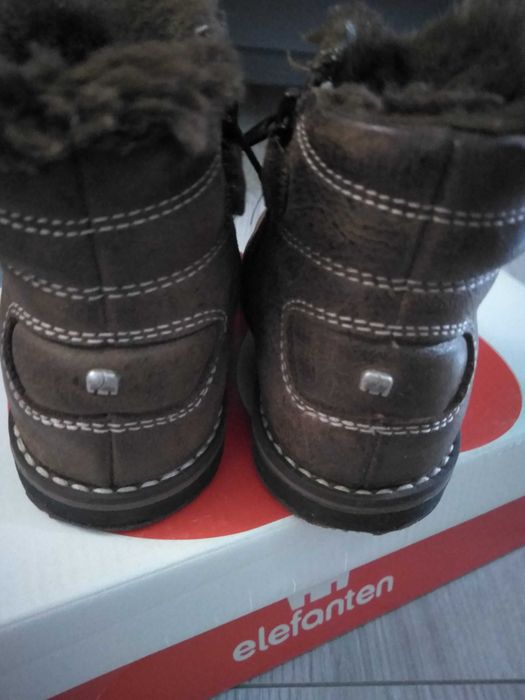 Kozaki kozaczki skórzane ocieplane 22 Elefanten