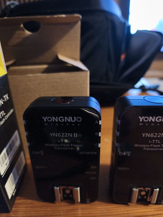 Zestaw Yongnuo i-TTL: Wyzwalacz YN622N-TX + 2x Transceiver YN622N II – JAK NOWY