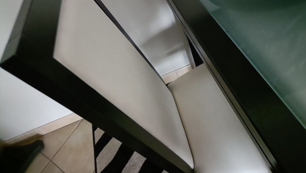 Mesa de vidro extensível 4 cadeiras