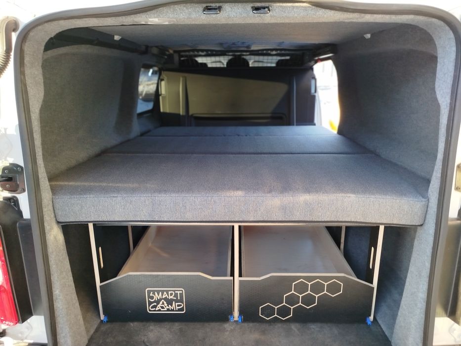 Zabudowa kempingowa, VW transporter, Vito, Vivaro, łóżko kamper
