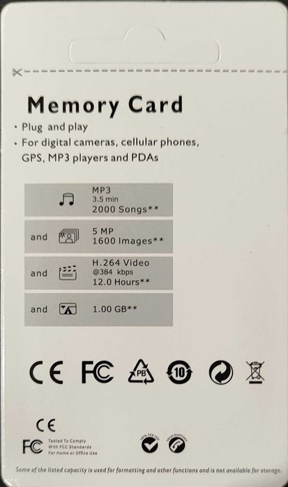 Cartão de memória 64Gb