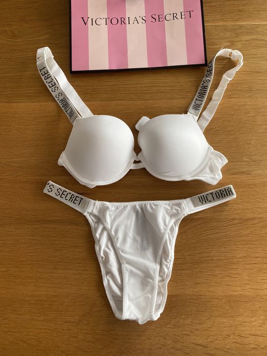 NOWY komplet bielizny Victoria’s Secret rozmiar B75 stanik + majtki