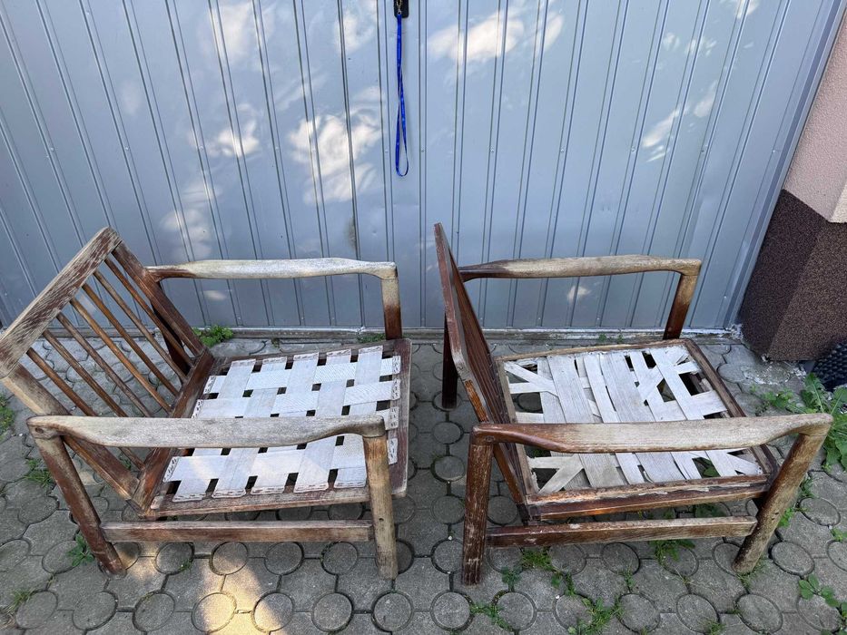 Fotel fotele 2 szt PRL retro vintage B7522 Zenon Bączyk Unikat podobne do projektu Stefan