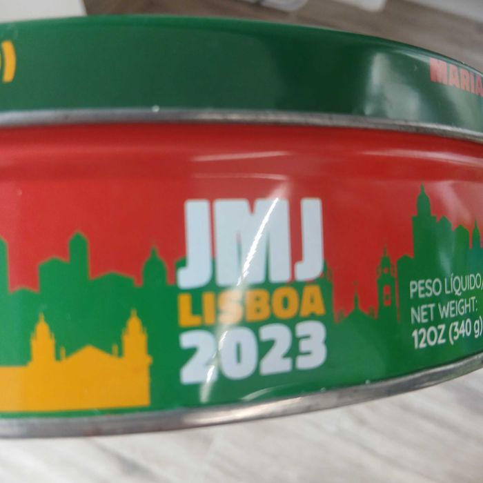 Lata Bolachas JMJ DanCake Jornada Mundial da Juventude 2023
