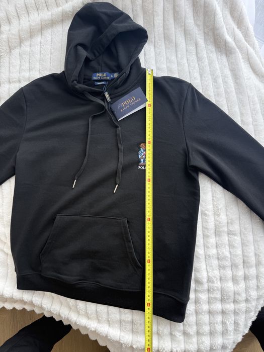 Czarna bluza z haftem miś XL (wypada mniejsza) nowa z metką