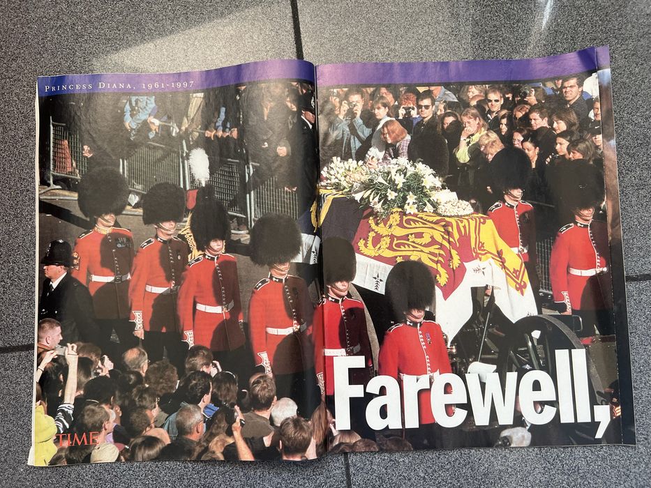 Revista TIME - exemplar dedicado à morte  da PRINCESA DIANA