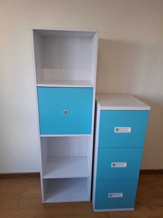 Conjunto Quarto Criança / Juvenil Rimobel – Estante + Gaveteiro