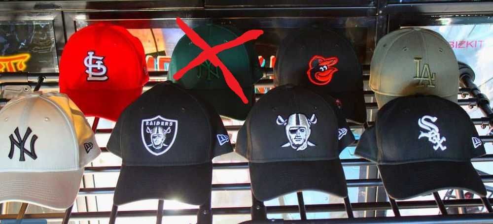 Czapki New Era 39THIRTY z USA Nowe Raiders NY New York Los Angeles / 4 Super Czapki