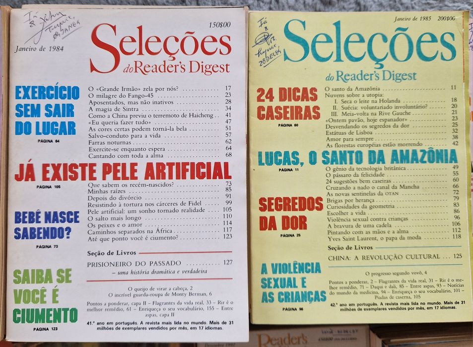 Coleção Revistas Reader's Digest