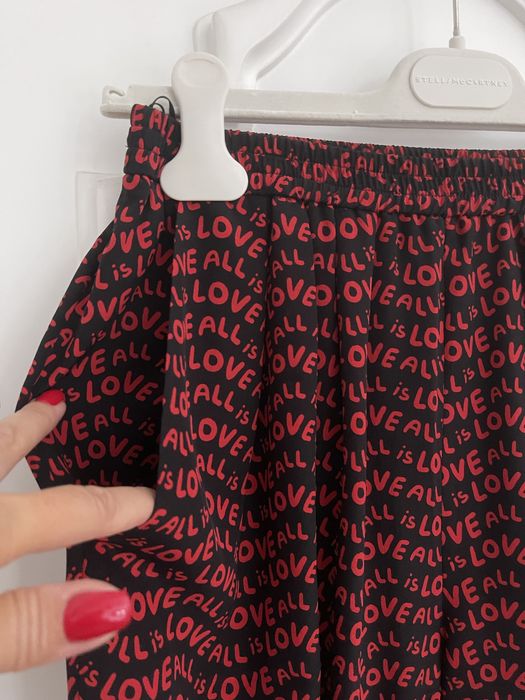 STELLA MCCARTNEY piękne spodnie w print, 100% jedwab