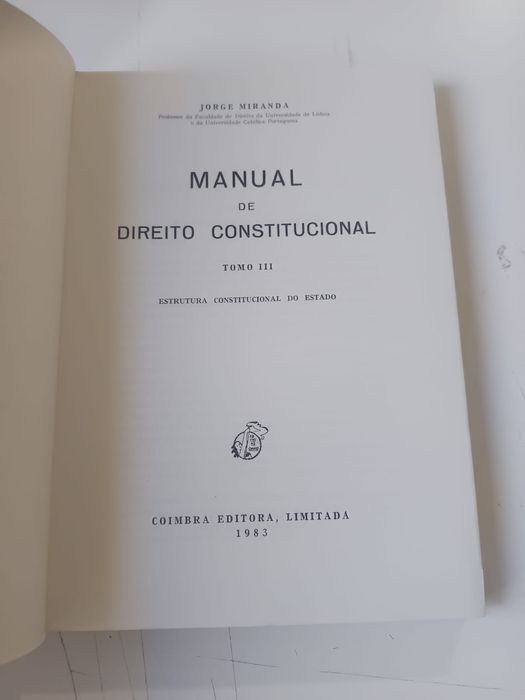 Manual de direito constitucional tomo III