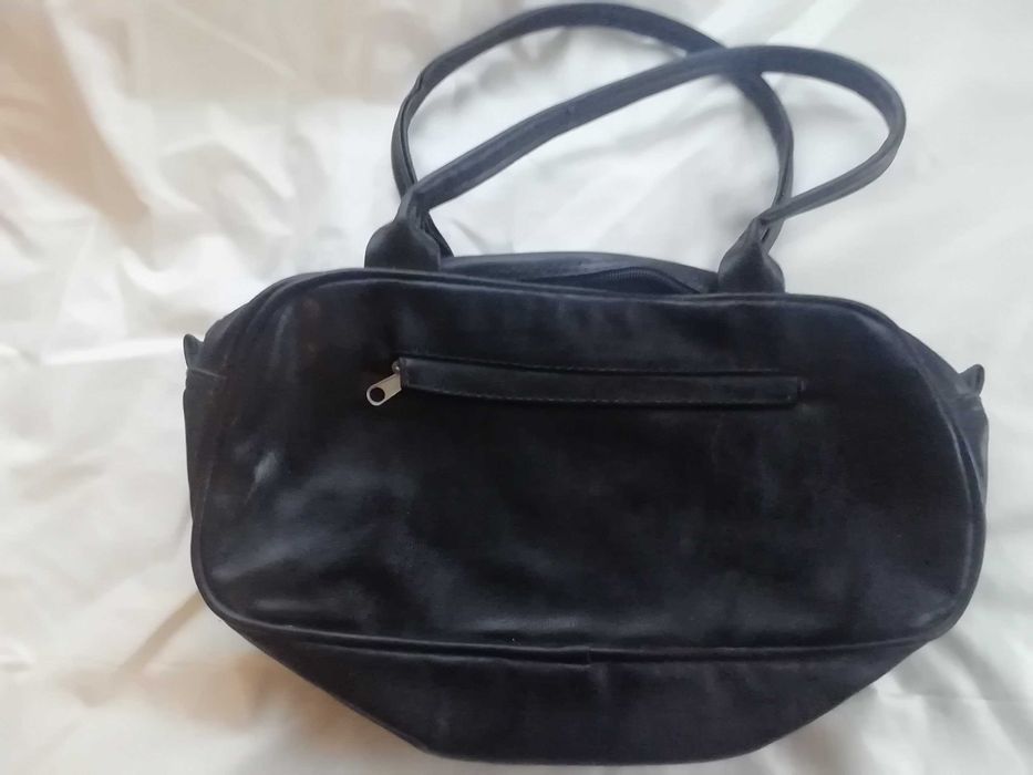 Mala couro preta