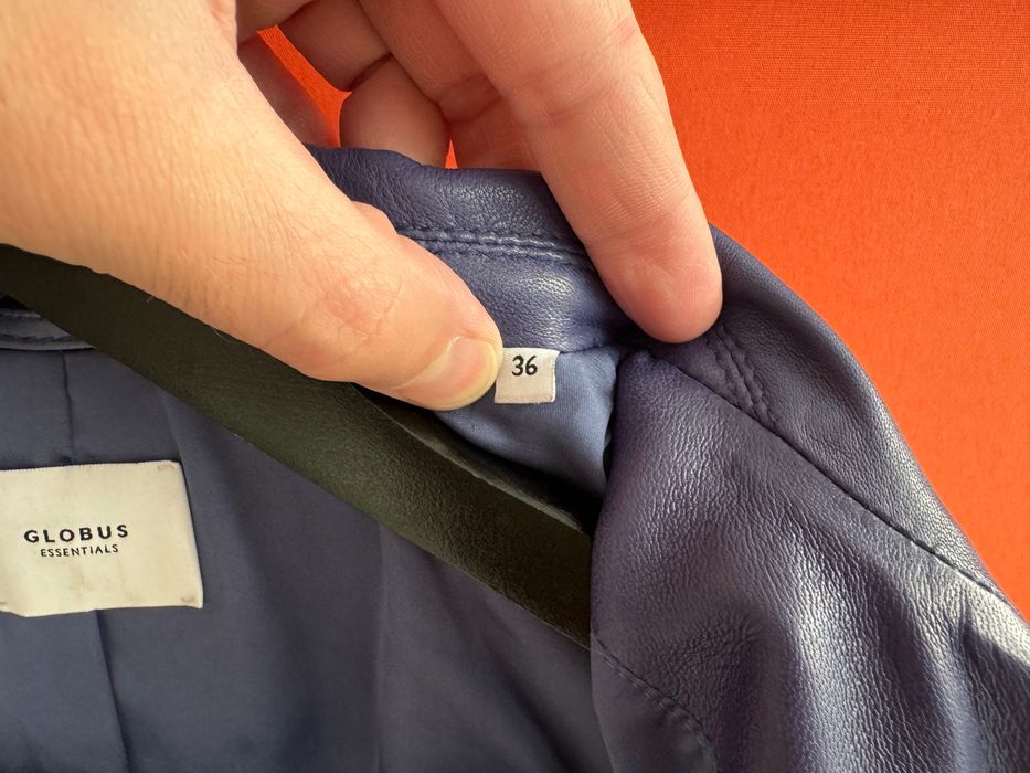 GLOBUS NAPPA LEATHER Оригінал жіноча шкіряна куртка косуха Кожанка шкірянка розмір S 36