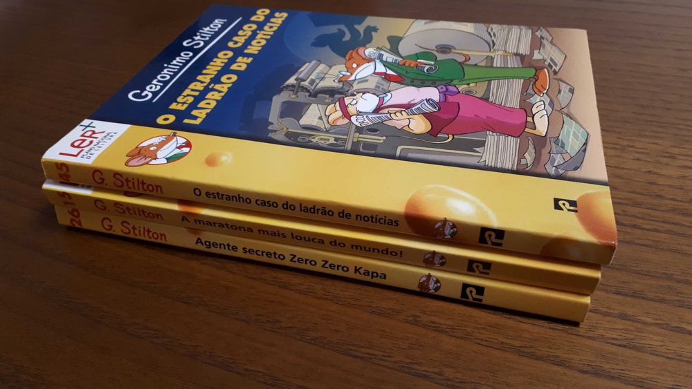 BAIXA DE PREÇO 14€  3 Livros Geronimo Stilton