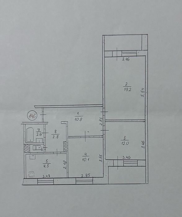 Продам 3х.ком.квартиру 7/10 Л/Б !