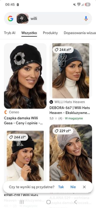 Willi czapka wełniana 100% Colette