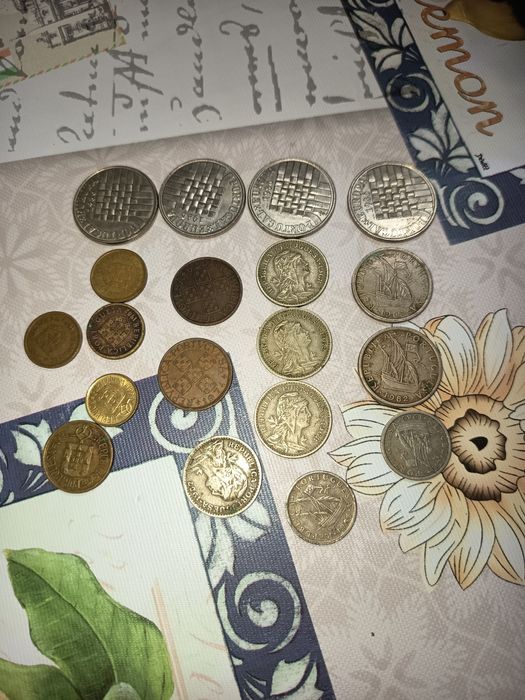 Lote de moedas antigas