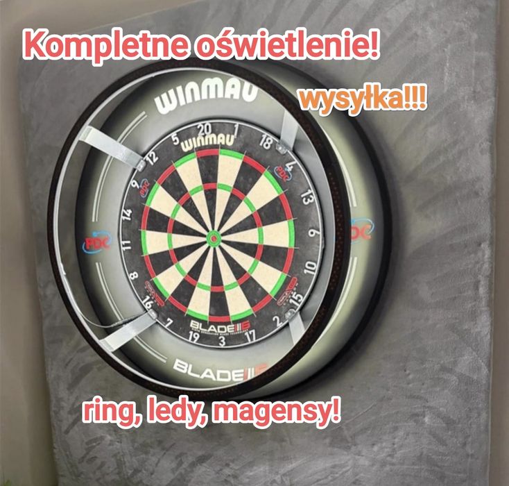 Kompletne oświetlenie do darta Led ring