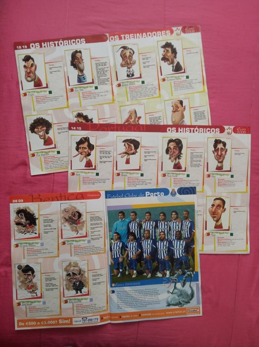 3  Cadernetas d' A  BOLA  (completas) lote ouro