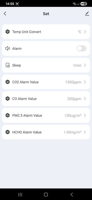 WEB WI-FI - Monitor da Qualidade do Ar c/ vários Alarmes e AQI