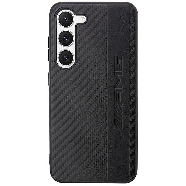 Etui AMG Carbon Stripe&Embossed na Samsung Galaxy S23 - czarne
