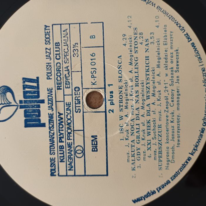 2 plus 1 płyta winylowa 1986