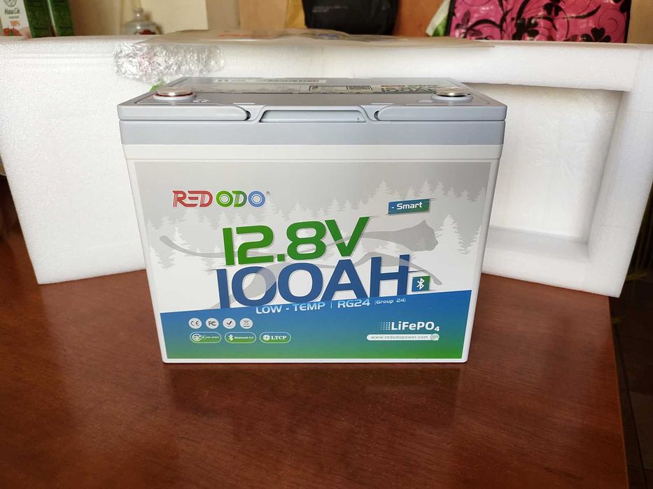 REDODO 12V 100/140/165/200/280Ah Bluetooth LiFePO4 - Акумулятори із США