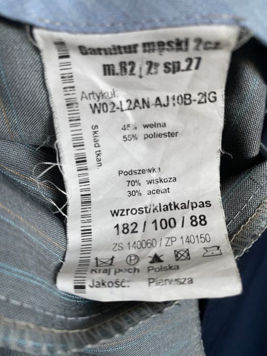 Garnitur męski  granatowy