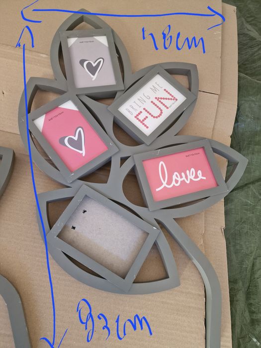 Duas molduras para 5 fotos cada