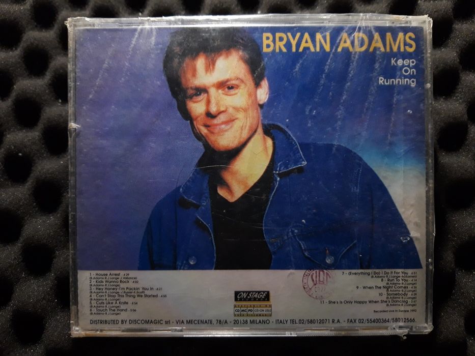 Bryan Adams – Keep On Running (CD, 1994, FOLIA)
