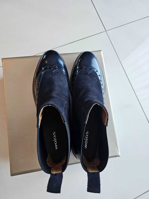 Buty Wojas Nowe Botki Skóra