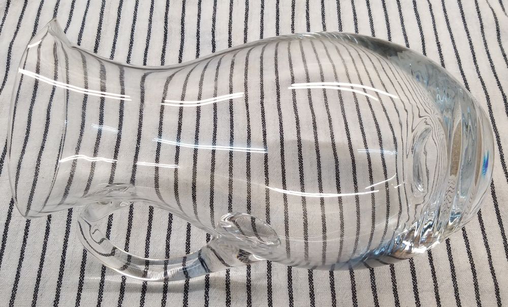 Jarro de cristal, com asa.