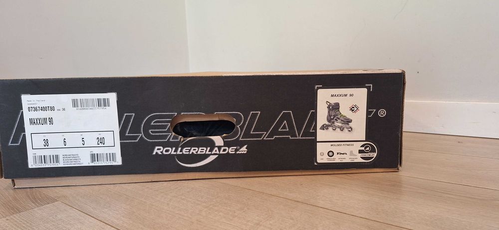 Rolki ROLLERBLADE MAXXUM 90 r. 38 (240mm) | Koła Hydrogen | STAN IDEALNY!