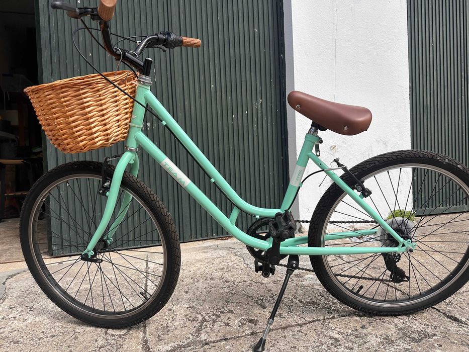Bicicleta de Menina|Senhora Verde Água