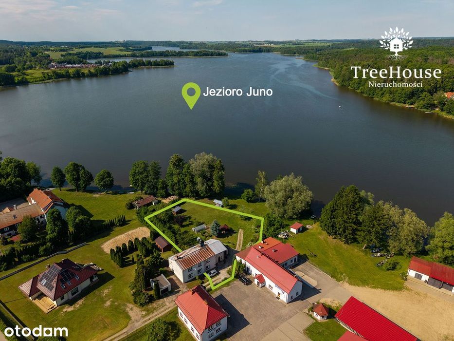 Dom z linią brzegową nad jeziorem, Mrągowo, Mazury