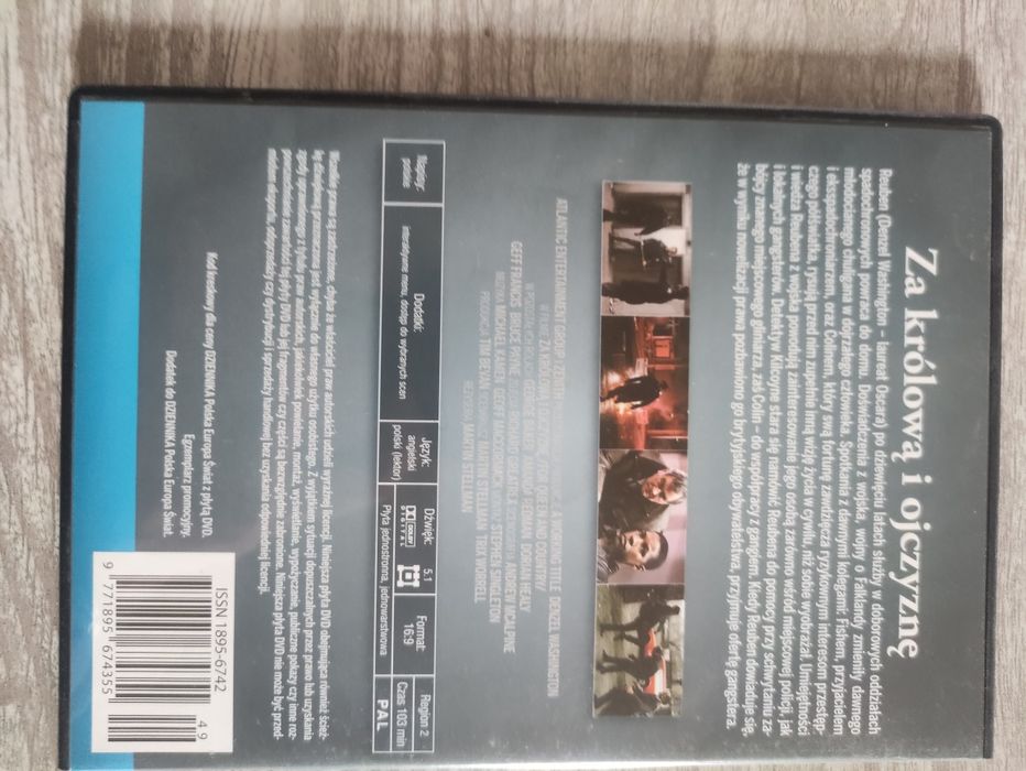 Film DVD "Za królową i ojczyznę"