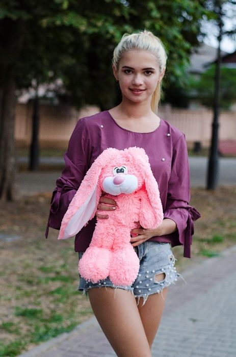 Зайчик Тотті 45 см! М'який кролик