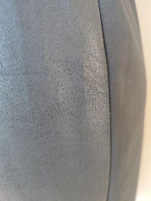 NOWA Czarna sukienka przód imitacja skóry Spektra studio rozm. 40